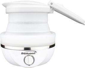 img 1 attached to 🔌 Brentwood KT-1508W White Collapsible-Travel Kettle: Dual Voltage 0.8L for 120/220 Volt