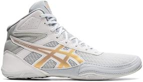 img 4 attached to ASICS Matflex Wrestling Shoes Silver Men's Shoes in Athletic