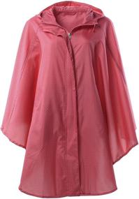 img 4 attached to QZUnique Waterproof Packable Batwing Sleeved Raincoat