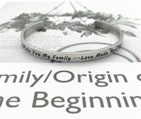 img 1 attached to 👰 JJTZX Daughter-in-Law Gift Bracelet - Celebrating the Bond: Marriage Brings You into Our Family, Love Makes You My Beloved Daughter