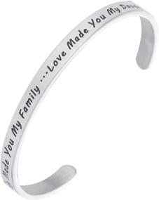 img 4 attached to 👰 JJTZX Daughter-in-Law Gift Bracelet - Celebrating the Bond: Marriage Brings You into Our Family, Love Makes You My Beloved Daughter