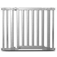 🚸 munchkin luna baby gate with led light, key-mounted safety gate for stairs, hallways & doors, walk-through with door, silver, 29x40.5 inch (1 pack) logo