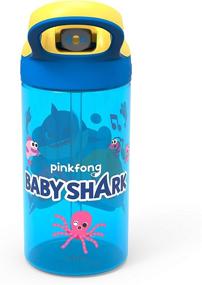 img 2 attached to 🦈 Durable Zak Designs Baby Shark Kids Water Bottle: Leak-Proof, 16 oz, with Straw and Carrying Loop