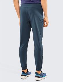 img 3 attached to 👖 CRZ YOGA Men's Elastic Stretchy Jogger Pants with Side Pockets - 28''/30''/32'' Lightweight