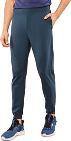 img 4 attached to 👖 CRZ YOGA Men's Elastic Stretchy Jogger Pants with Side Pockets - 28''/30''/32'' Lightweight