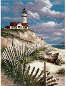 img 4 attached to Painting Lighthouse Pictures Seashore Cross Stitch