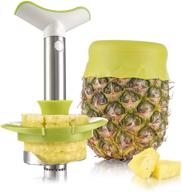 🍍 tomorrow's kitchen stainless steel pineapple slicer with wedger deluxe - gift box included логотип