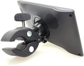 img 2 attached to Heavy-Duty Motorcycle Clamp Mount Holder for Garmin Nuvi 52LM 54 55LMT 56LMT 57LMT 58LMT 66 67 68 2557 2559LMT 2597 2598 2639 2689 2699 Drive DriveSmart 51 60 61 62 63 65 67 LMT T GPS