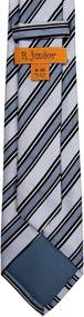 img 1 attached to Preppy Stripe Pattern Woven Years Boys' Accessories - Neckties