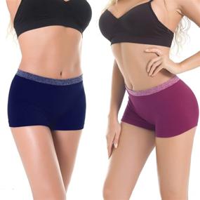 img 3 attached to Boyshort Underwear Seamless Boyshort Breathable Women's Clothing