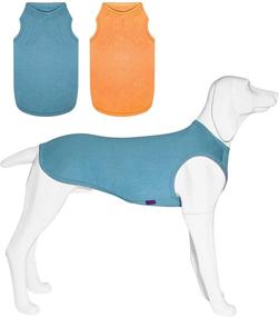 img 4 attached to 👕 Kickred 2 Pack Dog Shirts - Quick Drying Lightweight Sleeveless Vests, Breathable Pet Clothes Tank Tops for Small, Medium, and Large Dogs (Boy/Girl) - Size S