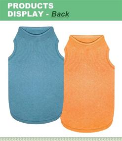 img 2 attached to 👕 Kickred 2 Pack Dog Shirts - Quick Drying Lightweight Sleeveless Vests, Breathable Pet Clothes Tank Tops for Small, Medium, and Large Dogs (Boy/Girl) - Size S