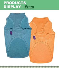 img 1 attached to 👕 Kickred 2 Pack Dog Shirts - Quick Drying Lightweight Sleeveless Vests, Breathable Pet Clothes Tank Tops for Small, Medium, and Large Dogs (Boy/Girl) - Size S