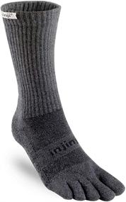 img 1 attached to 🧦 Injinji Midweight Crew Socks for Trail Running