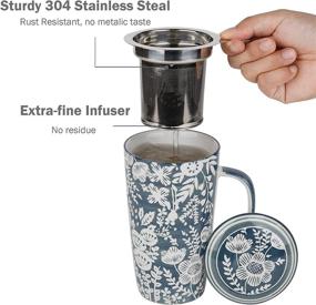 img 2 attached to 🍵 Taimei Teatime Hand-Painted Ceramic Infuser - Food Service Equipment & Supplies in Tabletop & Serveware