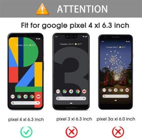 img 3 attached to Защитное стекло OMOTON для экрана Google Pixel 4 XL - 4 шт. нержавеющее стекло с рамкой выравнивания, устойчивое к царапинам, без пузырей - совместимое с Google Pixel 4XL 2019 года.