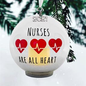 img 4 attached to BANBERRY DESIGNS Nurse Ornament Hand Painted