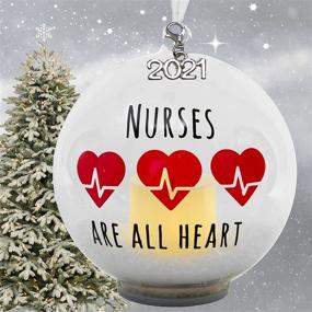 img 3 attached to BANBERRY DESIGNS Nurse Ornament Hand Painted