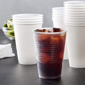 img 1 attached to 🥤 Amazon Basics Translucent Plastic Cups, 12 oz, Pack of 500