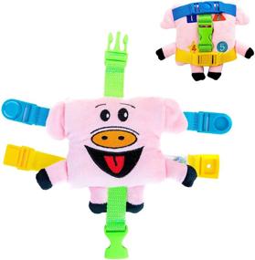 img 4 attached to 🐷 Buckle Toys - Mini Biggy Pig – Educational Activity Toy for Developing Fine Motor Skills – Compact Travel Size