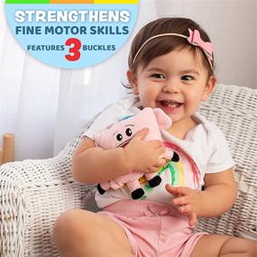 img 3 attached to 🐷 Buckle Toys - Mini Biggy Pig – Educational Activity Toy for Developing Fine Motor Skills – Compact Travel Size