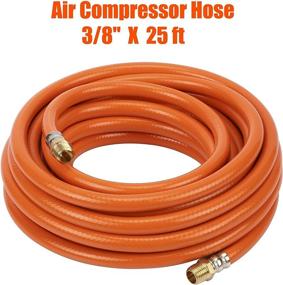 img 3 attached to 🔧 Tool Daily Air Compressor Kit with 3/8 Inch X 25 FT Hose and 18-Piece Air Tool Accessories, Featuring 1/4 Inch Fitting