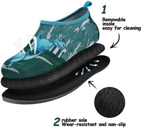 img 3 attached to Mysoft Kids Water Shoes: Quick-Drying, Non-Slip Barefoot Sports Swim Shoes for Boys & Girls - Perfect for the Beach, Pool, and More!
