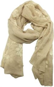 img 2 attached to Stylish Lightweight Scarves for Women's Fashion - AINOW Accessories and Scarves & Wraps