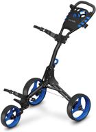 serenelife slg3w: lightweight folding 3 wheel golf push cart with bag holder and storage - an ideal companion for golf enthusiasts logo
