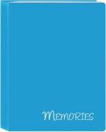 📸 pioneer i-46m/bl 36 pockets mini photo album, blue, 4x6 - a memorable journey holder logo