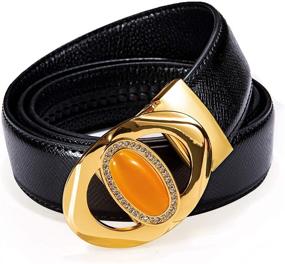 img 3 attached to 💎 Adjustable Rhinestone Business Men's Belt Accessories - Exquisite & Automatic