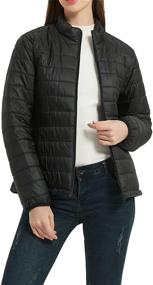 img 4 attached to SUNDAY ROSE Lightweight Packable Puffer Jacket for Women - Down Alternative Coats