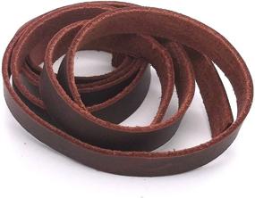 img 1 attached to 🔴 Tandy Leather Burgundy Saddle String 1/2 Inch x 60 Inch 5008-15