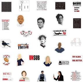 img 2 attached to 50Pcs Criminal Minds TV Show Fans Stickers For Laptop Water Bottle Luggage Snowboard Bicycle Skateboard Decal For Kids Teens Adult Waterproof Aesthetic Stickers (Criminal Minds)