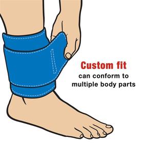 img 2 attached to 🔥 ACE Reusable Hot/Cold Neoprene Compression Wrap for Wrists, Ankles, and More - Comfortable Neoprene-Blend Wrap for Effective Relief - FBA-149633