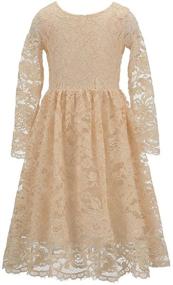 img 2 attached to 🌹 Charming Rose Country Dresses: Perfect Girls' Clothing for Bridesmaids