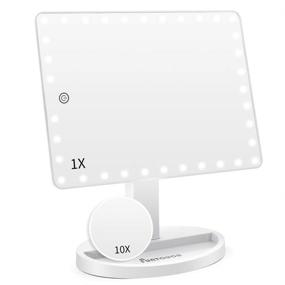 img 4 attached to 💄 X-Large Model Lighted Vanity Makeup Mirror with 35 LED Lights and 10X Magnification - Funtouch"