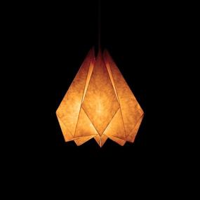 img 3 attached to 🍦 Vanilla Bliss Single Pack Light Peach Brownfolds Paper Origami Lamp Shade