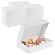 📦 25-pack of white bakery boxes in 12x8x2 size: ideal for bakers and food businesses логотип