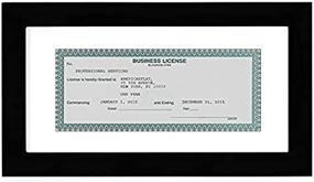 img 1 attached to 🖼️ Americanflat 5x10 Business License Frame: Sleek Black Design with Shatter Resistant Glass for Wall and Tabletop Display