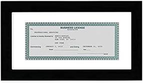 img 4 attached to 🖼️ Americanflat 5x10 Business License Frame: Sleek Black Design with Shatter Resistant Glass for Wall and Tabletop Display