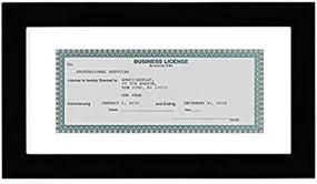 img 3 attached to 🖼️ Americanflat 5x10 Business License Frame: Sleek Black Design with Shatter Resistant Glass for Wall and Tabletop Display