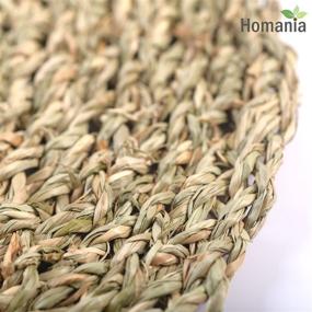 img 1 attached to Enhance Your Dining Experience with our Natural Seagrass Placemats Farmhouse Charger: Durable, Eco-Friendly, and Stylish