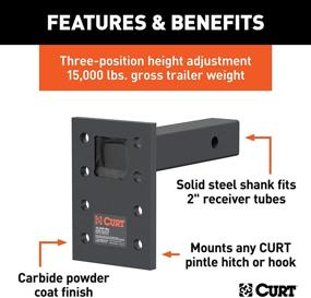 img 2 attached to CURT 48325 Adjustable Pintle Mount