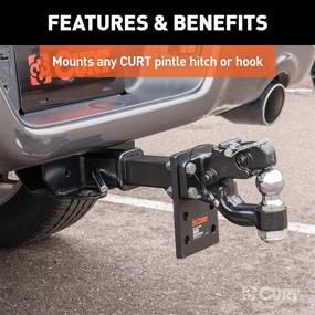 img 1 attached to CURT 48325 Adjustable Pintle Mount