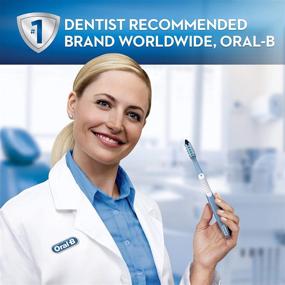 img 1 attached to 🦷 Oral-B CrossAction All In One Manual Toothbrush, Soft, 4 count - Ultimate Dental Care Bundle