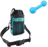 🐾 versatile pet treat pouch bag dispenser with adjustable waist belt, shoulder strap & training clicker logo