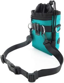 img 3 attached to 🐾 Versatile Pet Treat Pouch Bag Dispenser with Adjustable Waist Belt, Shoulder Strap & Training Clicker