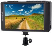 📷 feelworld fw450 4.5-дюймовый монитор на камеру для цифровых зеркальных фотоаппаратов с входом/выходом hdmi 4k - small hd focus, 1280x800, ультралегкий видеоассистент логотип