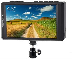 img 4 attached to 📷 FEELWORLD FW450 4.5 Inch DSLR On Camera Field Monitor with 4K HDMI Input/Output - Small HD Focus, 1280x800, Ultra Lightweight Video Assist